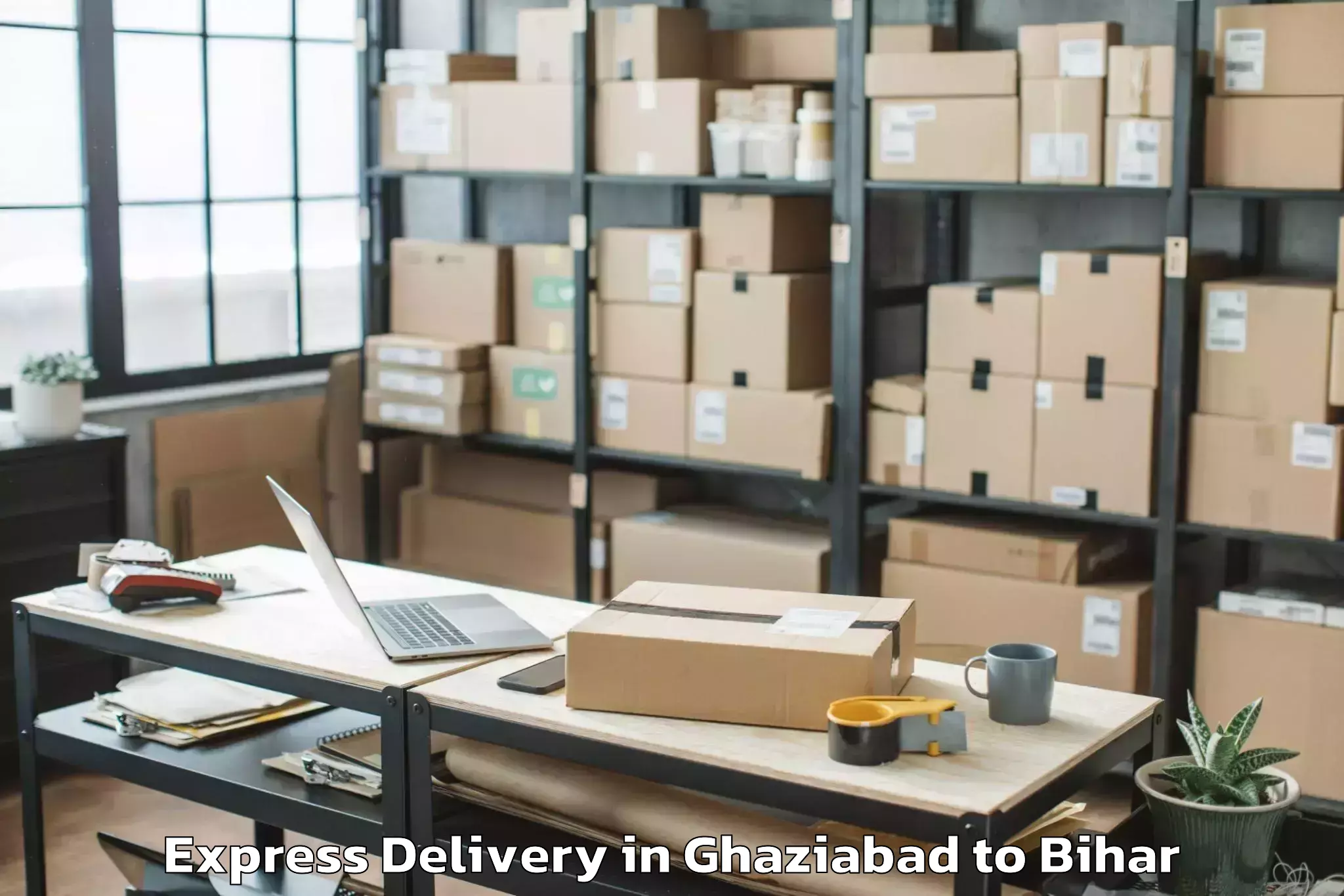 Professional Ghaziabad to Biraul Express Delivery